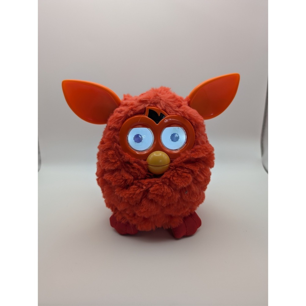 Hasbro 2012 Furby Phoenix Red Pink LCD Eyes Interactive Robot Tested Working